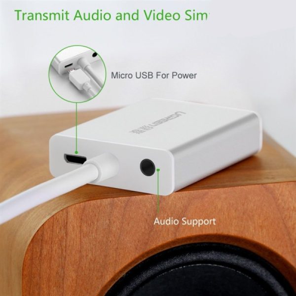 Cáp chuyển đổi HDMI to VGA Audio Ugreen UG-40212