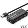 Bộ chia 3 cổng USB 2.0 to Lan Ugreen 20264