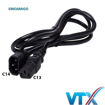 Dây nguồn C13 C14 lõi 3x1.5mm2 chiều dài tùy chọn