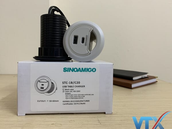 Ổ cắm âm bàn Sino Amigo STC-1B/C20