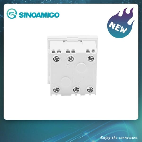 Ổ cắm điện jack tròn type 45 Sino Amigo F6