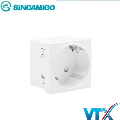Ổ cắm điện jack tròn type 45 Sino Amigo F6