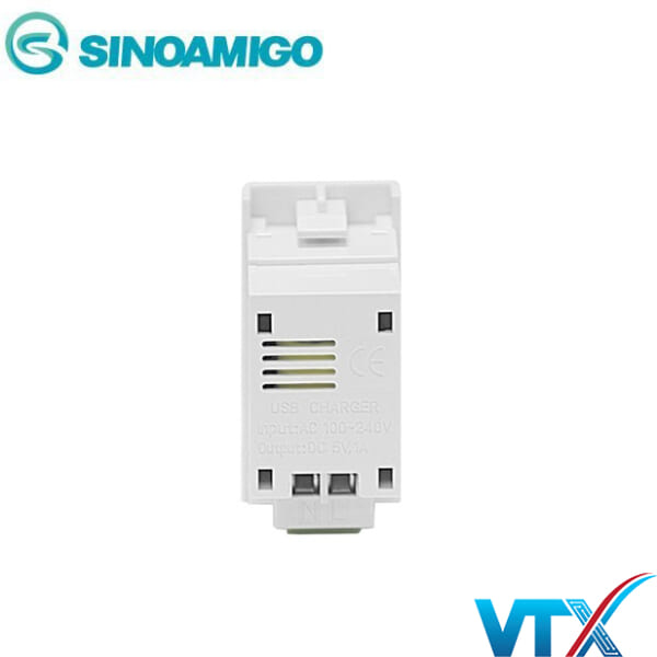Ổ cắm sạc 1 cổng USB Sino Amigo F21-C2