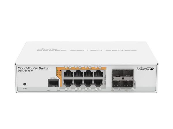 Switch MikroTik CRS112-8P-4S-IN