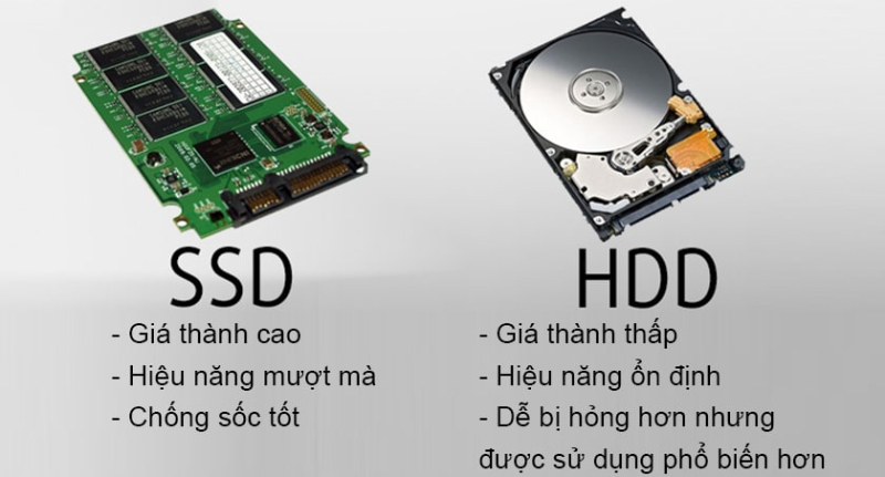 SSD và HDD
