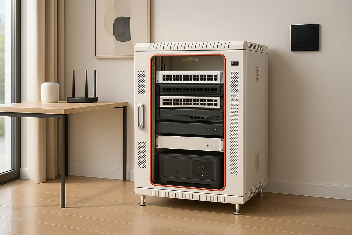 các thiết bị trong tủ rack cần được sắp xếp gọn gàng, ngăn nắp