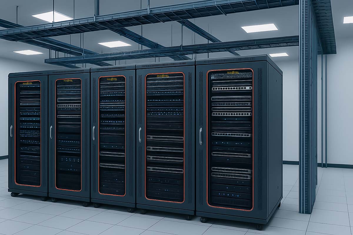 tủ rack đứng Maxtel được ứng dụng rộng rãi trong các phòng máy chủ, trung tâm dữ liệu