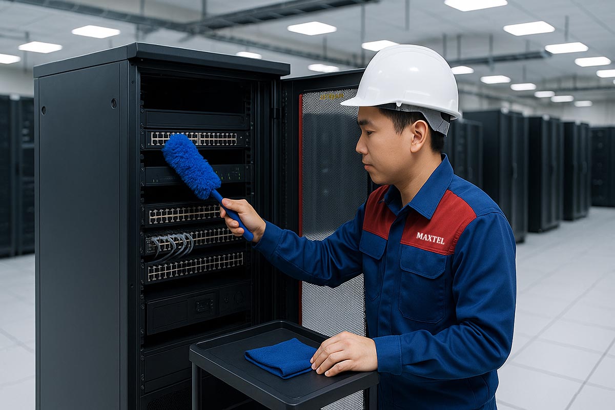 Tủ rack cần được vệ sinh thường xuyên