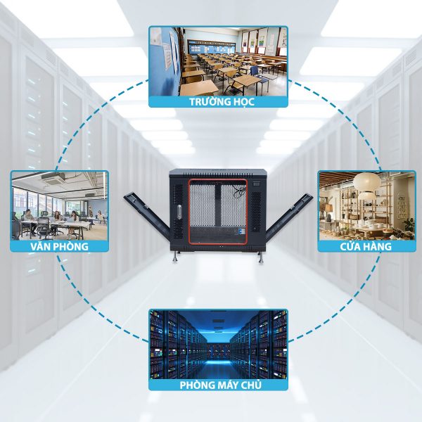 Một số ứng dụng của tủ rack 10U maxtel