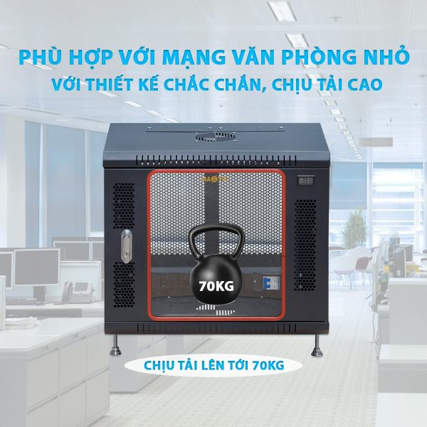 Tủ rack 10u maxtel có khả năng chịu tải cao