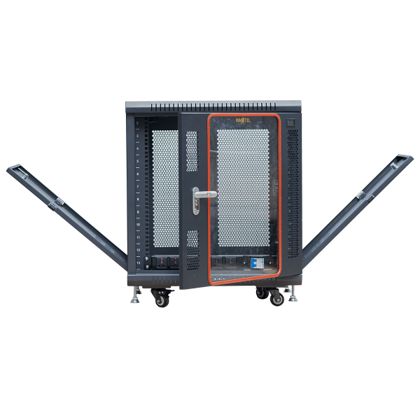 Ảnh chụp tủ rack 12U maxtel cửa mở