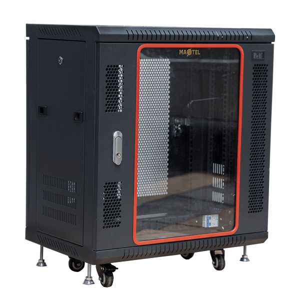 Góc nghiêng phải mặt trước tủ rack 12U maxtel