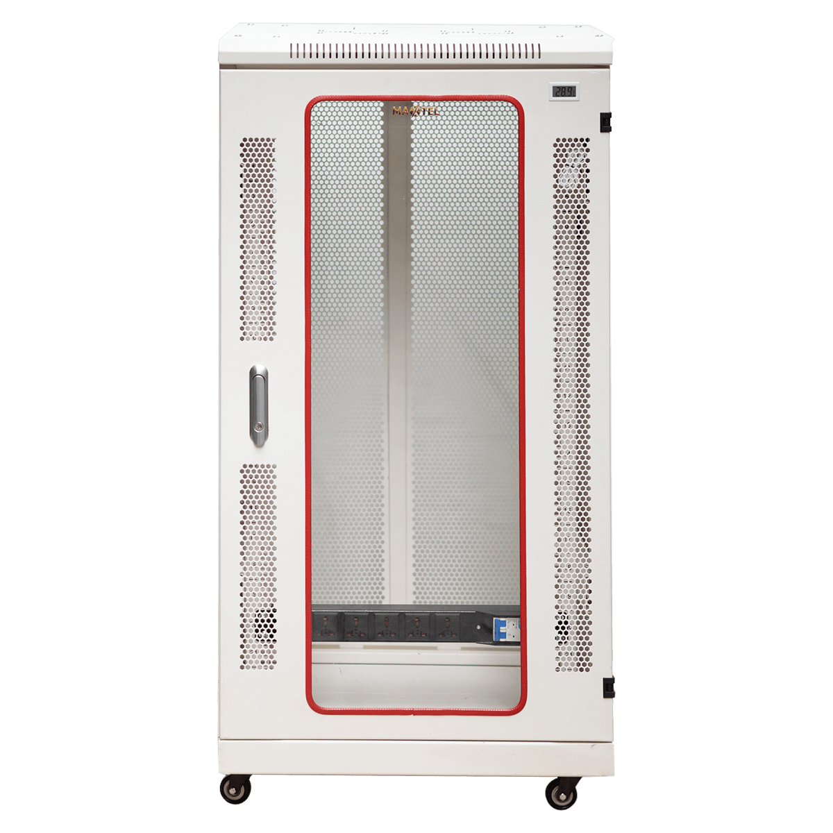 Ảnh chụp mặt trước tủ rack 22U maxtel