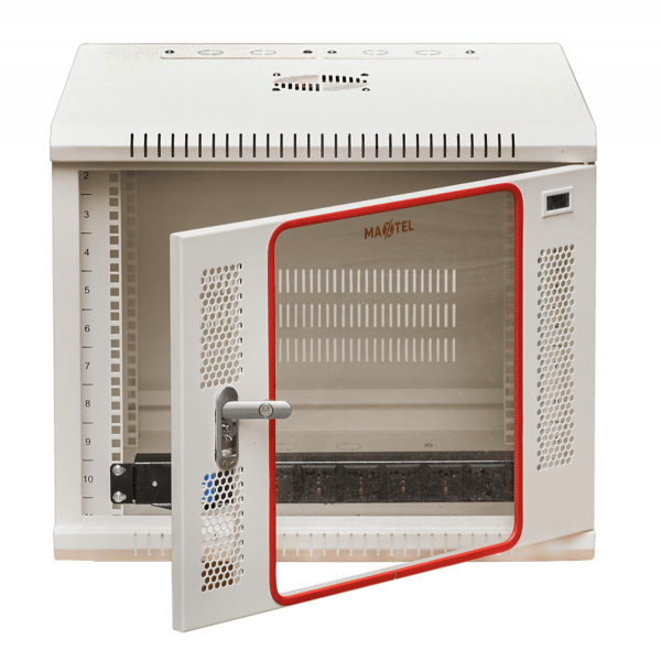 Ảnh chụp mặt trước tủ rack 10U Maxtel