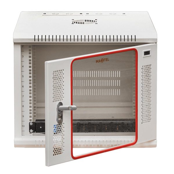 mo-he-mat-truoc-Tu-rack-treo-tuong-10U-Series-mau-trang-cua-MAXTEL