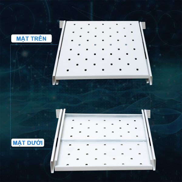 Ảnh chụp các mặt khay trượt tủ rack 1UD800 Maxtel
