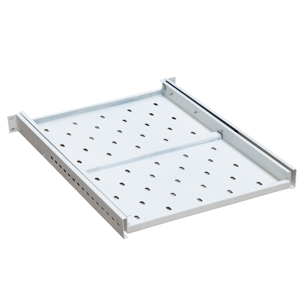 Ảnh chụp chi tiết khay trượt tủ rack 1UD800 Maxtel màu trắng