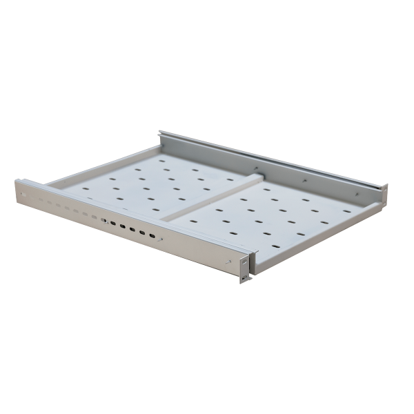 Ảnh chụp chi tiết khay trượt tủ rack 1UD800 Maxtel màu trắng