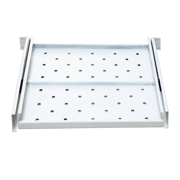 Ảnh chụp chi tiết khay trượt tủ rack 1UD800 Maxtel màu trắng