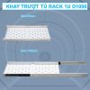 Thiết kế ray trượt thông minh của khay trượt tủ rack 1UD1000