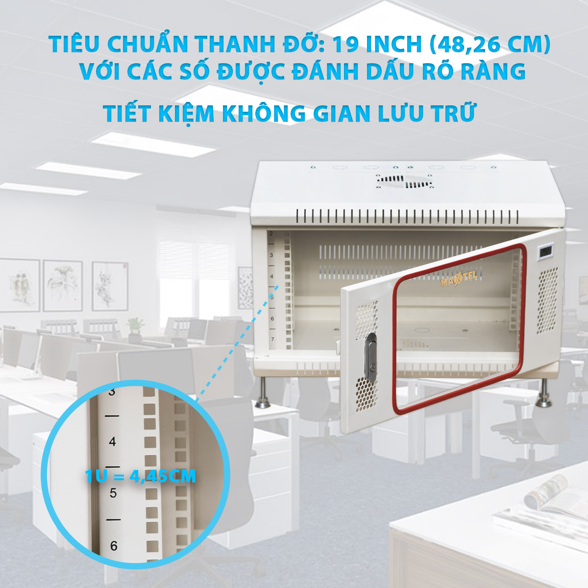 Thanh quản lý cáp chuẩn 19inch trong tủ rack