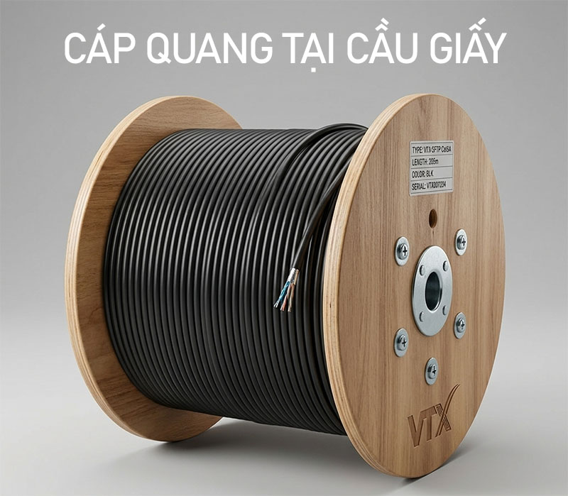 Cáp quang tại Cầu GIấy