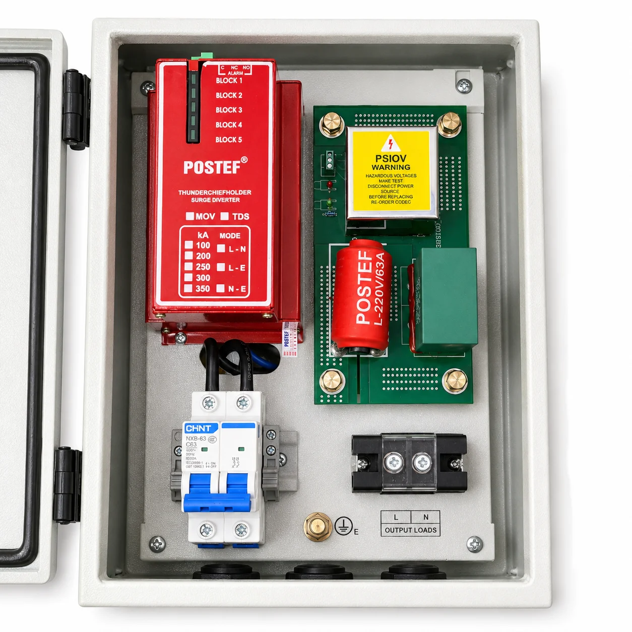 Tủ cắt lọc sét một pha LPS 12-63/200kA - Ảnh 5