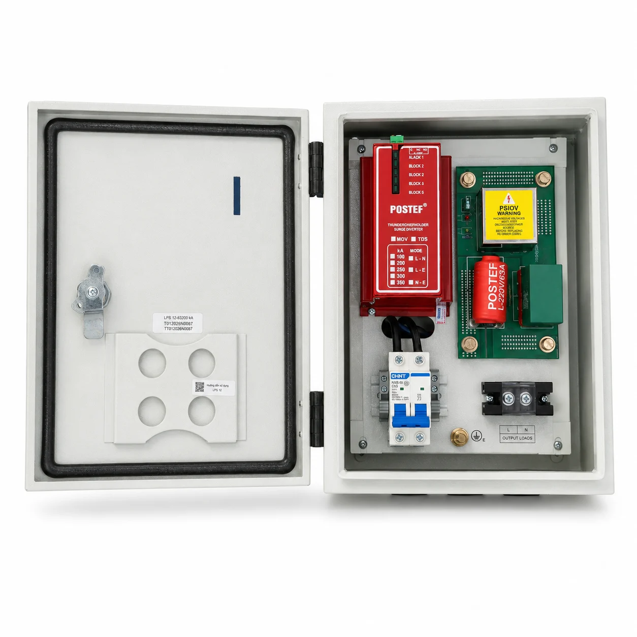 Tủ cắt lọc sét một pha LPS 12-63/200kA - Ảnh 2